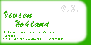 vivien wohland business card